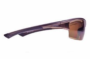 Elvex Delta Plus Sonoma RX350 Bifocal Safety/Reading Glasses Brown 1.0 to 3.0 Mag Z87.1