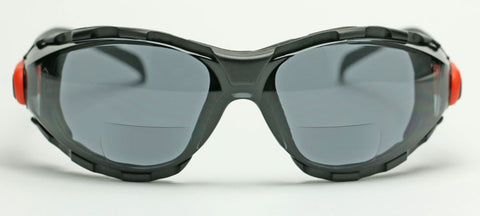 Image of Elvex GO Specs Bifocal Safety/Reading/Sun/Glasses Grey Anti-fog Lens, 1.5,2.0,2.5