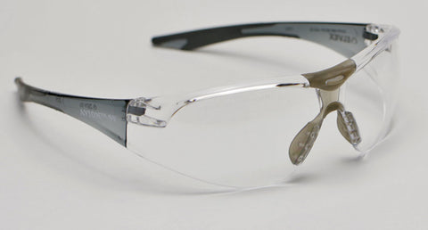 Image of Elvex Delta Plus Avion Slim Fit Shooting/Ballistic Safety Glasses Clear Anti-Fog Lens Black Frame