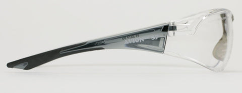 Image of Elvex Delta Plus Avion Slim Fit Shooting/Ballistic Safety Glasses Clear Anti-Fog Lens Black Frame