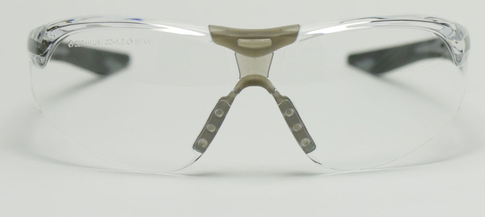 Elvex Delta Plus Avion Slim Fit Shooting/Ballistic Safety Glasses Clear Anti-Fog Lens Black Frame