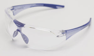 Elvex Delta Plus Avion Slim Fit Kids Shooting/Safety Glasses Clear Lens Blue Frame