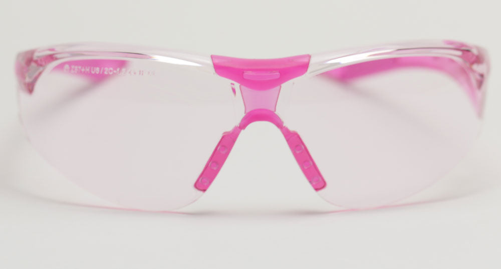 Elvex Delta Plus Avion Slim Fit Girls/Women/Shooting Safety Glasses Pink Tint Lens Pink Frame
