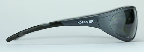 Image of Elvex Delta Plus XTS™ Safety/Tactical/Shooting Glasses Gray Anti-Fog Lens/Black Frame Z87.1