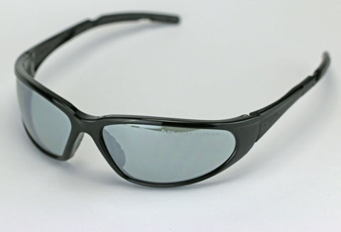 Elvex Delta Plus XTS™ Safety/Tactical/Shooting Glasses Mirror Lens/Black Frame Z87.1