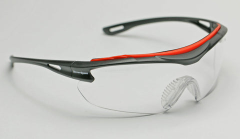 Image of Elvex Delta Plus Brow-Specs Safety/Shooting Glasses Clear Anti-Fog Lens