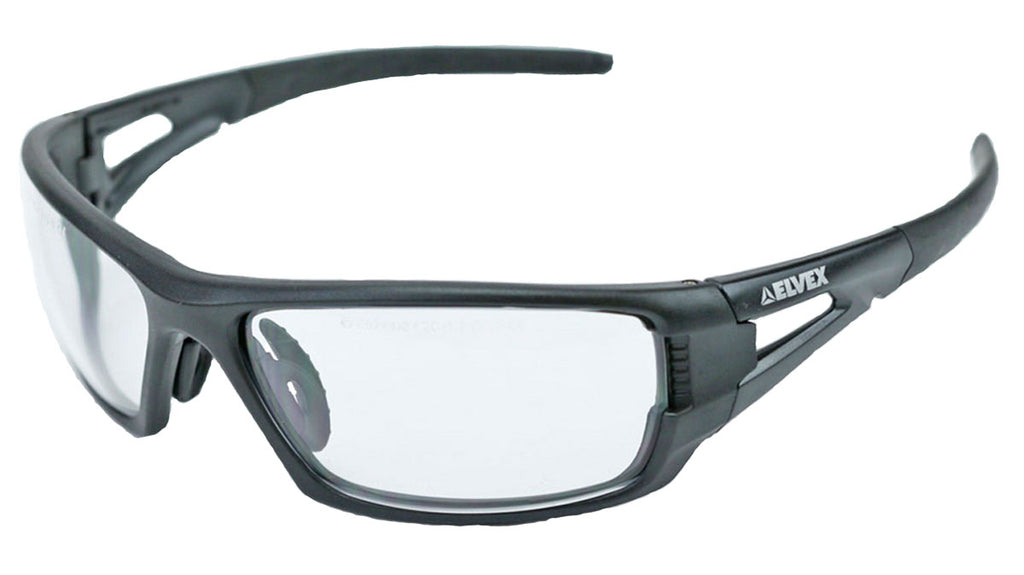 Elvex Delta Plus RimFire Safety/Shooting/Tactical Glasses Clear Anti Fog Lens