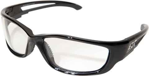Image of Edge Eyewear Kazbek XL Extra Wide Safety Glasses Black/Clear Lens SKXL111
