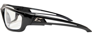 Edge Eyewear Kazbek XL Extra Wide Safety Glasses Black/Clear Lens SKXL111