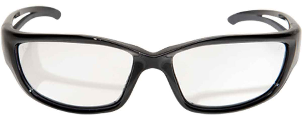 Edge Eyewear Kazbek Xl Extra Wide Safety Glasses Black Clear Lens Skxl Rocklands