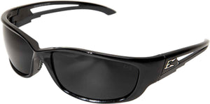 Edge Eyewear Kazbek XL Extra Wide Safety/Sun Glasses Black/Smoke Lens SKXL116