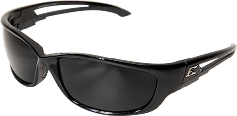 Image of Edge Eyewear Kazbek XL Extra Wide Safety/Sun Glasses Black/Smoke Lens SKXL116
