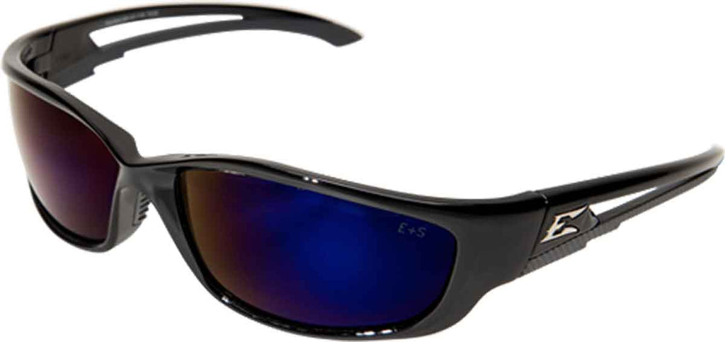 Edge Eyewear Kazbek XL™ Safety/Sun Glasses Blue Mirror Lens Tactical SKXL118