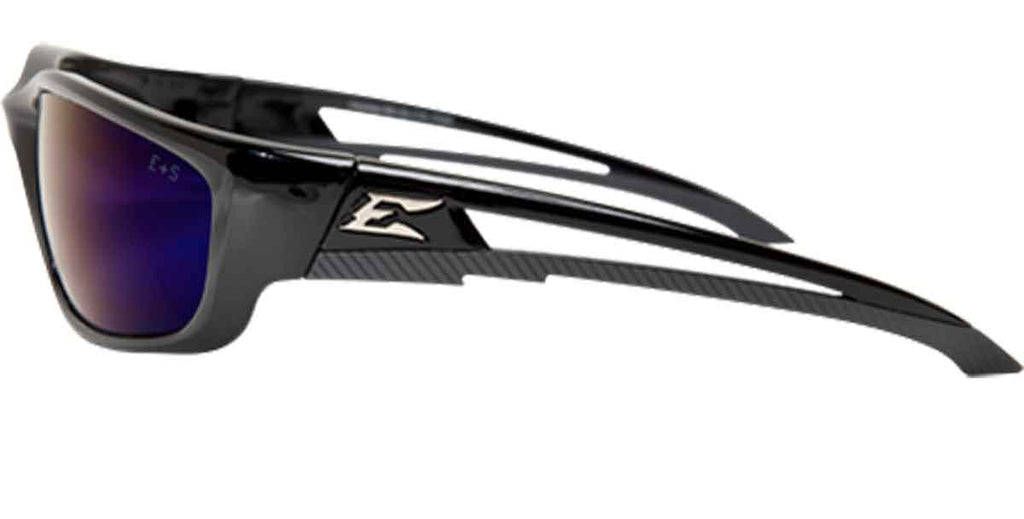 Edge Eyewear Kazbek XL™ Safety/Sun Glasses Blue Mirror Lens Tactical SKXL118