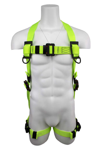 Image of SafeWaze Pro+ Specialty Arc-Flash QC Harness with soft loop back D-ring, SW77225-UT-2QC-SL