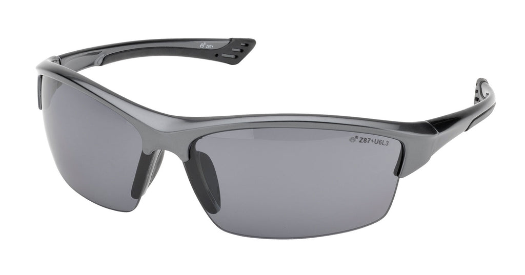 Elvex Delta Plus Sonoma™ Safety Glasses Gray Lens/Dark Gray Frame
