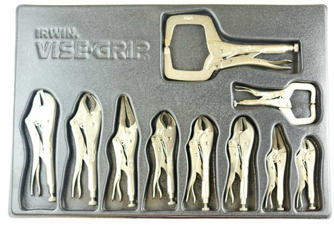 Image of Irwin Vise Grip 10 Piece Set with a FREE 8 Piece Master Set