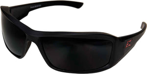 Edge Eyewear Brazeau Torque™ Safety/Sun Glasses Black/Smoke Lens Ballistic XB136