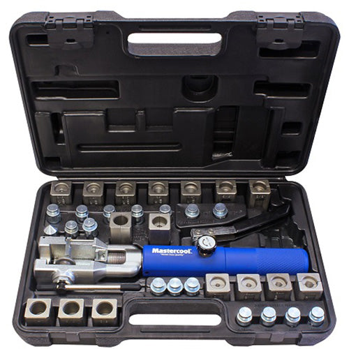Master Cool Hydraulic Flaring Tool Set with Jiffy Tite Fitting 72485